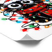 毛皮の小さなクリスマス ポスター (角)