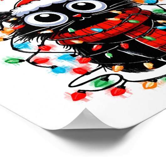 毛皮の小さなクリスマス ポスター (角)