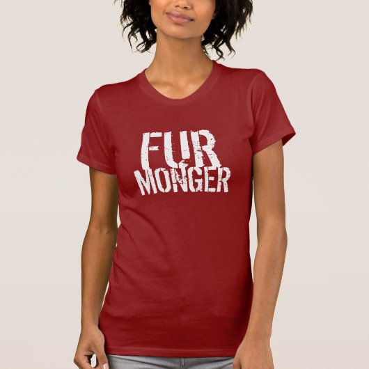 毛皮の提唱者のおもしろTシャツ Tシャツ (正面)