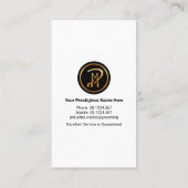 毛皮の犬の母の子供ペット座って 名刺 (裏面)