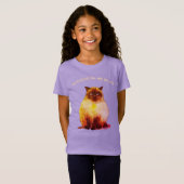 毛皮の猫Tシャツ Tシャツ (正面フル)