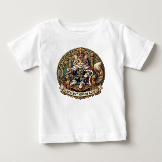 毛皮の王の中の王 ベビーTシャツ (正面)