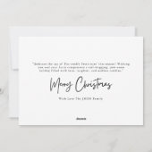 毛皮の祭り犬のクリスマスフォトコラージュ シーズンカード (裏面)