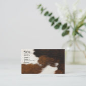毛皮の背景 名刺 (スタンド正面)