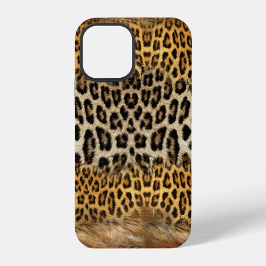 毛皮の質感: キツネとヒョウ iPhoneケース (裏面)