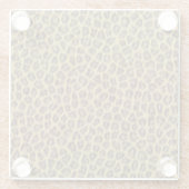 毛皮の質 ガラスコースター (裏面)