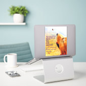 毛皮の赤ん坊を失ったすべての人のための詩 シール (デスク上のノートパソコン)