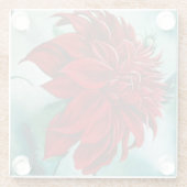 毛皮の赤 ガラスコースター (裏面)