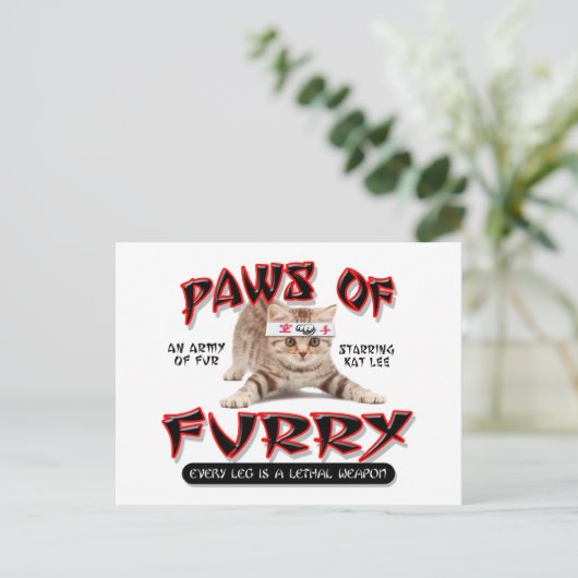 毛皮の足 ポストカード (スタンド正面)