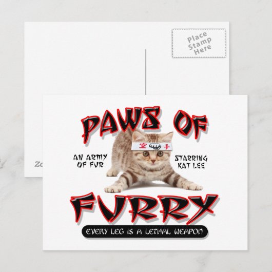 毛皮の足 ポストカード (正面/裏面)