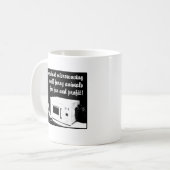 毛皮の電子レンジ 楽しいマグカップ 冗談 コーヒーマグカップ (正面左)