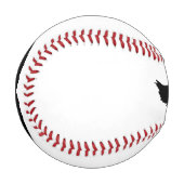 毛皮の黒い口ひげ 野球ボール (正面左)