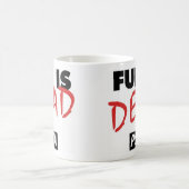 毛皮は死んだマグです コーヒーマグカップ (中央)