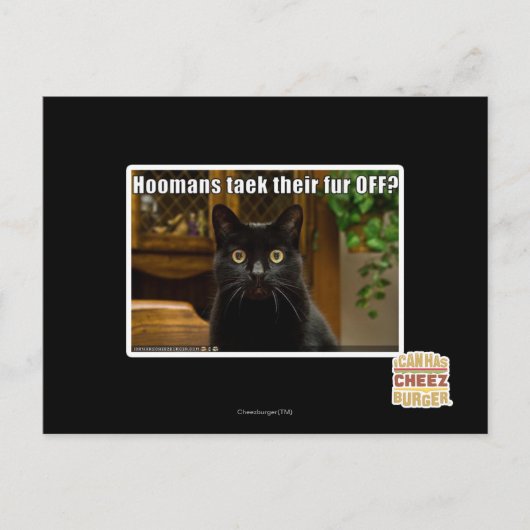 毛皮をオフにするパーマンは? ポストカード (正面)