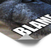 毛皮を責めろ!アレルギーミーム ポスター (角)