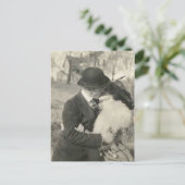 毛皮キスをするのはがき ポストカード (スタンド正面)