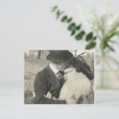 毛皮キスをするの葉書 ポストカード (スタンド正面)