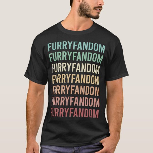 毛皮ファンダム フリー ファーソナ ファースーツ 人型 Tシャツ (正面)