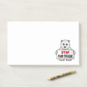 毛皮取引で悲しいシロクマ ポストイット (デスク)