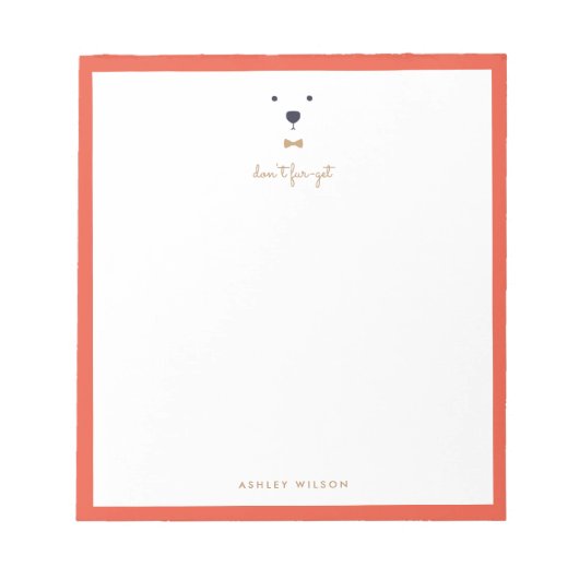 毛皮取得しない ノートパッド (正面)