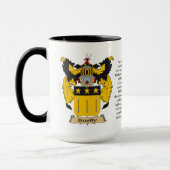 毛皮製高帽家族の紋章付き外衣 マグカップ (左)