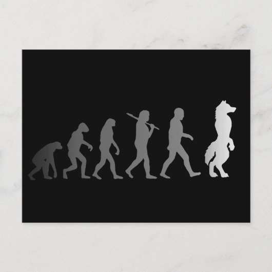 毛皮進化 ポストカード (正面)