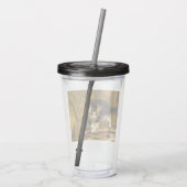 毛筆絵を描付きの子猫 アクリルタンブラー (裏面)