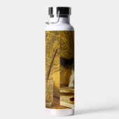 毛筆絵を描付きの子猫 ウォーターボトル (右面)