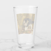 毛筆絵を描付きの子猫 タンブラーグラス (裏面)