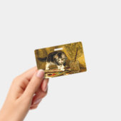 毛筆絵を描付きの子猫 バッジ (Handheld)