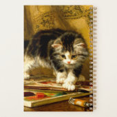 毛筆絵を描付きの子猫 プランナー手帳 (裏面)