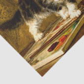 毛筆絵を描付きの子猫 薄葉紙 (詳細)