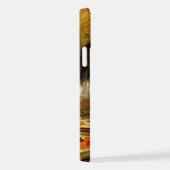 毛筆絵を描付きの子猫 iPhoneケース (右側面)