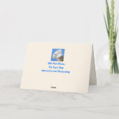 毛糸おもしろいの羊が元気になる カード (裏面)