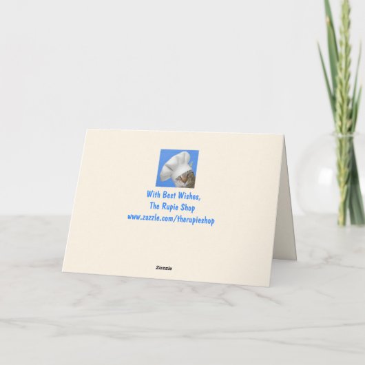 毛糸おもしろいの羊が元気になる カード (裏面)