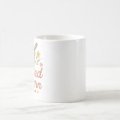 毛糸に夢中なかぎ針編み好きのクラフトデザイン コーヒーマグカップ (中央)