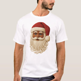 毛糸のサンタ Tシャツ