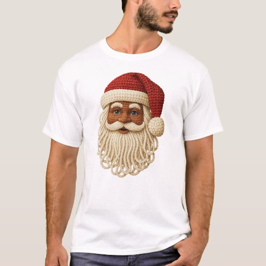 毛糸のサンタ Tシャツ (正面)