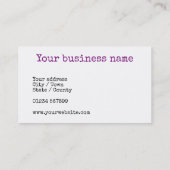 毛糸のボールとクロチェットのフック,クロシェターのために 名刺 (裏面)