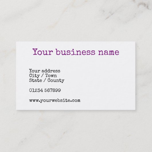 毛糸のボールとクロチェットのフック，クロシェターのために 名刺 (裏面)