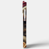 毛糸の玉にナッピングされたかわいいグレーの子猫 Case-Mate iPhoneケース (裏面 / 左)