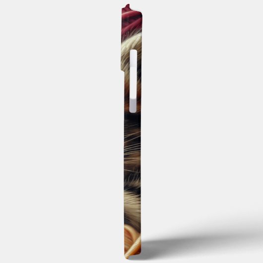 毛糸の玉にナッピングされたかわいいグレーの子猫 Case-Mate iPhoneケース (裏面 / 左)