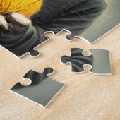 毛糸の玉を持つ猫 ジグソーパズル (側面)