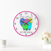 毛糸を抜いて編む時だ ラージ壁時計 (ホーム)