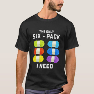 毛糸愛好家 ニット 編み物 - これだけシックスパック Tシャツ
