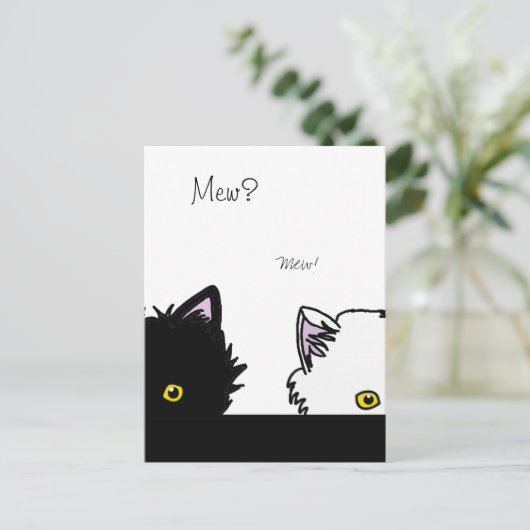 毛糸猫 ポストカード (スタンド正面)