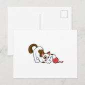 毛糸玉の猫 ポストカード (正面/裏面)