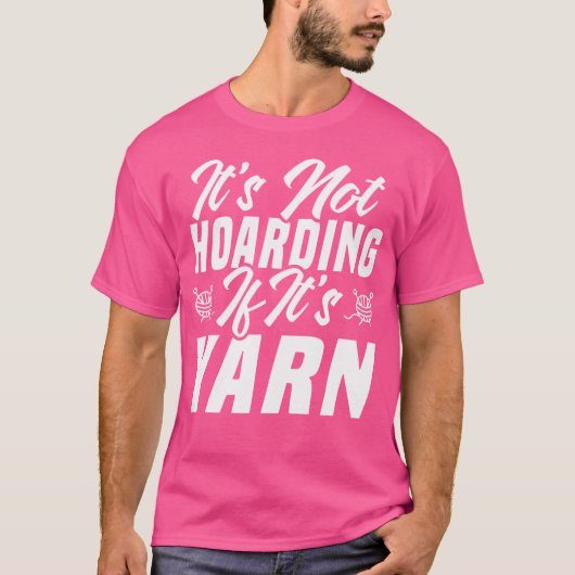 毛糸編み物は断捨離じゃない Tシャツ (正面)