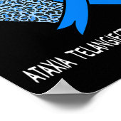 毛細血管拡張症認知青リボン ポスター (角)