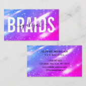 毛編みタイポグラフィホログラフィはっきりしたック 名刺 (正面/裏面)